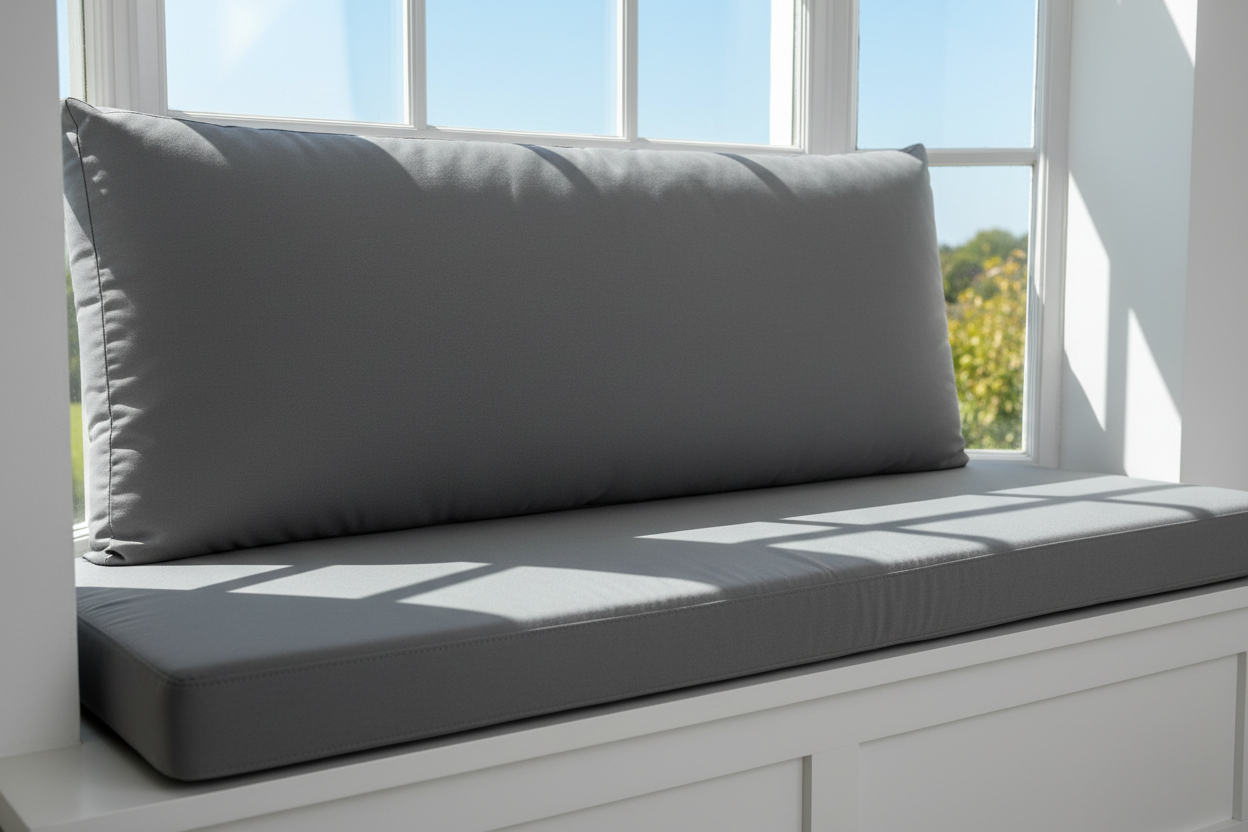 make the bay window cushion plain