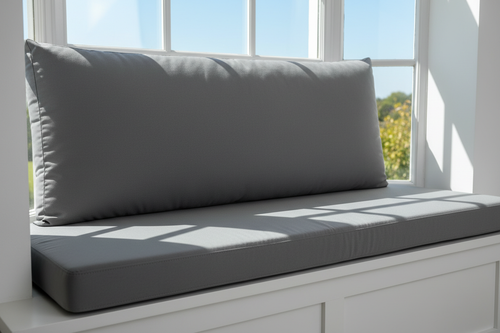 make the bay window cushion plain